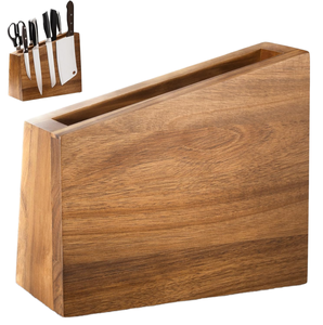 Soporte de cuchillos de madera duradero hecho a mano, organizador universal de cuchillos de cocina para cuchillos de chef - Product Image 1