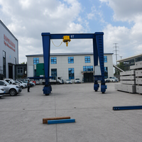 Grue à portique robuste à pneus en caoutchouc pour le levage de matières premières sur un grand chantier de construction civile