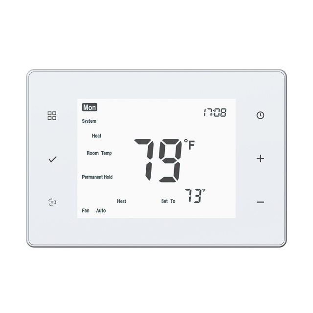 WiFi 24V Digital HVAC Programmable Thermostat Heating Energy-Saving Wall-Mounted Room Air Conditioner PVC Rectangle-for