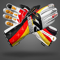 Conception de couture inversée Gants de jeu de course Sim antidérapants Doigts pré-incurvés Écran tactile Go Kart Gants de karting pour hommes