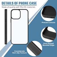 Coque de téléphone vierge personnalisable par sublimation, la plus vendue, pour iPhone 17 Pro Max, en aluminium double couche antichoc, pour personnalisation 2D DIY