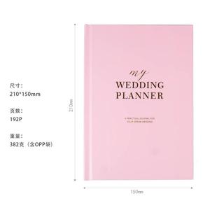Agenda per Pianificazione Matrimonio con Logo in Lamina d'Oro, Copertina Floreale Personalizzata, Quaderno <span class=keywords><strong>Organizzatore</strong></span> per Pianificazione Nozze - Product Image 4