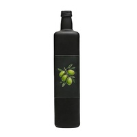 Bouteille d'huile d'olive en verre de luxe haut de gamme de 250 ml, stockage hermétique, avec bouchon à vis et bec verseur