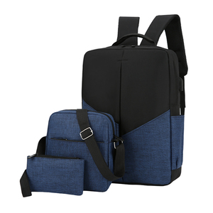 Set tas punggung Laptop 3 dalam 1, tas sekolah kapasitas tinggi, Set tas Laptop bisnis, tas ransel Laptop - Product Image 3