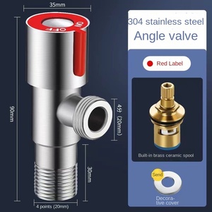 Valvola Angolare YL K109 in Acciaio Inox 304 a 4 Punti, Design Moderno, Portata 0.2-0.3gpm, <span class=keywords><strong>per</strong></span> Bagno, Garanzia 5 Anni - Product Image 5