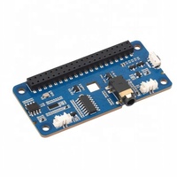DA7212 I2S Audio HAT Tipo B para Raspberry Pi, Codificación/Decodificación Estéreo, Conectores de Altavoz Integrados, Admite un Procesamiento de Audio Enriquecido
