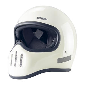 Casque intégral unisexe vintage pour moto, modèle Cruiser, avec petite coque en fibre de verre, neuf, idéal pour l'hiver - Product Image 4