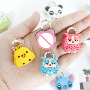 Mini Candado de Silicona con Forma de Dibujo Animado, Lindo y Pequeño, 3*3.5cm, 18g, Marca <span class=keywords><strong>Dq</strong></span>, Modelo Dq284, Diseño Personalizado Disponible, Varios Colores para Regalos - Product Image 3