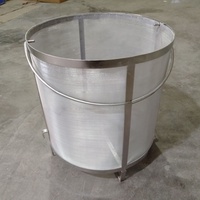 Filtre à bière en acier inoxydable 304, panier filtrant pour grains, 350*350mm, 400*400mm, 300 microns