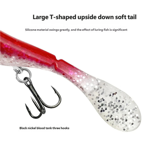 Señuelo <span class=keywords><strong>de</strong></span> Pesca <span class=keywords><strong>de</strong></span> Acero Inoxidable con Cola Suave Tipo T para Agua Media, para Pesca <span class=keywords><strong>en</strong></span> Lago, Barco y <span class=keywords><strong>Mar</strong></span>, para Pescar Lubina - 30g/37g, Marca Youxian - Product Image 4