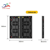 SMD P4 P5.71 P6.66 P8 P10 Outdoor Wasserdichter LED-Bildschirm Große Werbetafel 960*960mm Fest Installierte Werbe-LED-Anzeige