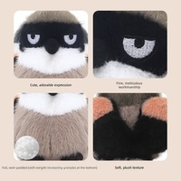 Peluche Mignonne de Faucon Brun, Adorable Oiseau en Peluche, Coussin de Sommeil, Petite Poupée en Tissu Remplie de Coton PP, Cadeau pour Filles