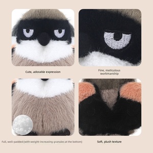 Niedliches braunes Wachtel-Plüschtier, bezaubernde Vogelpuppe, Schlafkissen, kleine Stoffpuppe mit PP-Baumwollfüllung, Geschenk für Mädchen - Product Image 3