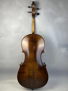 Violín Artesanal con Patrón Mate, Tapa <span class=keywords><strong>de</strong></span> Abeto para <span class=keywords><strong>Violonchelo</strong></span>, Fondo y Lados <span class=keywords><strong>de</strong></span> Madera Maciza <span class=keywords><strong>de</strong></span> Arce, Diapasón <span class=keywords><strong>de</strong></span> Ébano, Cuerdas <span class=keywords><strong>de</strong></span> <span class=keywords><strong>Fibra</strong></span> <span class=keywords><strong>de</strong></span> <span class=keywords><strong>Carbono</strong></span> - Product Image 6
