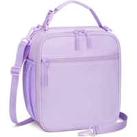 Sac à déjeuner thermique pour femme, grande capacité, pochette à fermeture éclair écologique, réutilisable, étanche, avec bandoulière réglable