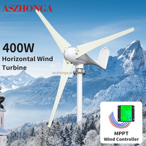 Generador Eólico de 100W/200W/300W/400W/500W, Trifásico, de Imán Permanente, 12V/24V, Eje Horizontal, Aspas de Fibra de Nylon - Product Image 2
