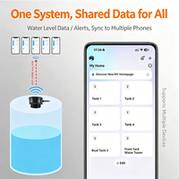 Capteur de niveau de liquide WiFi NOVA, alarme de niveau d'eau ultrasonique pour tour d'eau, réservoir d'eau et piscine
