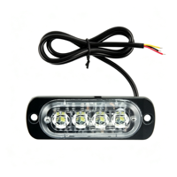 Feu de calandre latéral 4W LED IP65 pour camion, boîtier en alliage d'aluminium, 18 modes stroboscopiques, multicolore, feu d'avertissement d'urgence pour camion