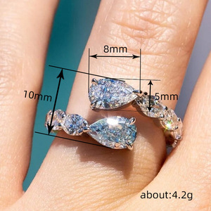 Anello Aperto a Forma di Serpente per Donne, Gioiello da Dito Geometrico Elegante e alla Moda - Product Image 4