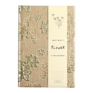 Lussuoso taccuino A5 con finitura di alta qualità e fiori di prugna in rilievo, perfetto come regalo per studenti durante la stagione festiva - Product Image 5