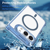 Coque de téléphone sans fil antichoc en gel PC, chargeur magnétique puissant, pare-chocs TPU PC transparent pour iPhone Duo