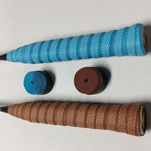 Bande adhésive pour raquette en cuir PU couleur macaron personnalisée, antidérapante, pour badminton, tennis de table, pêche, avec surface gaufrée - Product Image 5