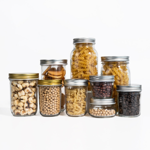 Горячая распродажа, 500 мл, 16 унций, стеклянная банка Frutta Del Prato Mason с крышкой - Product Image 4