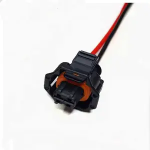 Konektor harness kawat otomotif, nosel injeksi bahan bakar dua lubang, colokan tekanan inlet 3-core DJ7026A-3.5