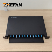 Boîtier de distribution de câbles optiques ZHEFAN FTTH à 24 ports avec cassette de raccordement