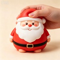 Jouet Squishy Arbre de Noël Père Noël à Remontée Lente, Anti-Stress Sensoriel, Décoration de Bureau, Cadeau de Fête de Noël