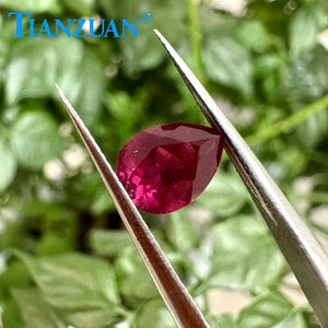 Laboratorio coltivato Spinel agra certificato pera spinello <span class=keywords><strong>rosso</strong></span> sintetico senza cotone sfuse pietre preziose accessori fai da te per <span class=keywords><strong>la</strong></span> creazione di gioielli - Product Image 1