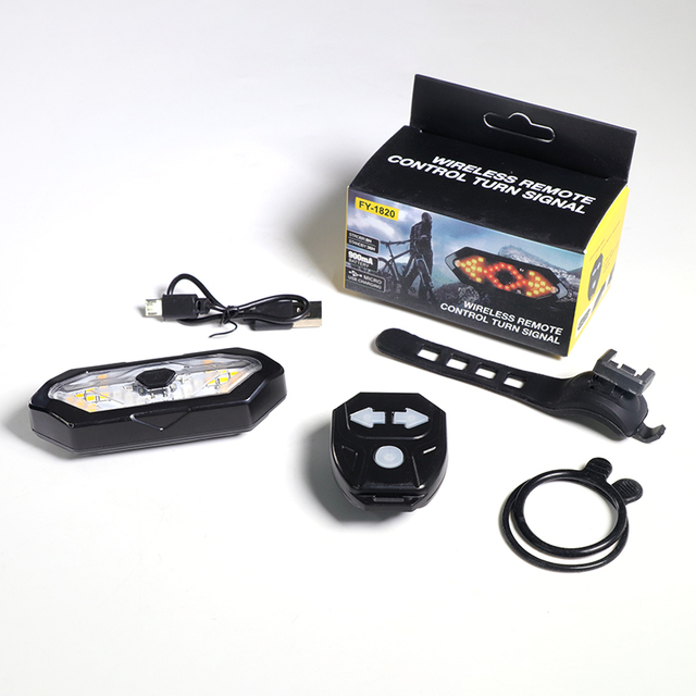 Bike LED Taillight Rear Lamp Smart Bike Wireless Remote Turn Signal Lights USB Rechargeable Bicycle Waterproof Parts