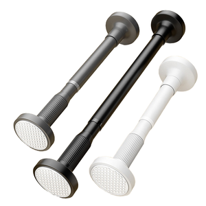 <span class=keywords><strong>Tringle</strong></span> à rideau de douche d'angle de luxe moderne en métal extensible <span class=keywords><strong>sans</strong></span> <span class=keywords><strong>perçage</strong></span> à ressort compatible avec les baies vitrées - Product Image 4