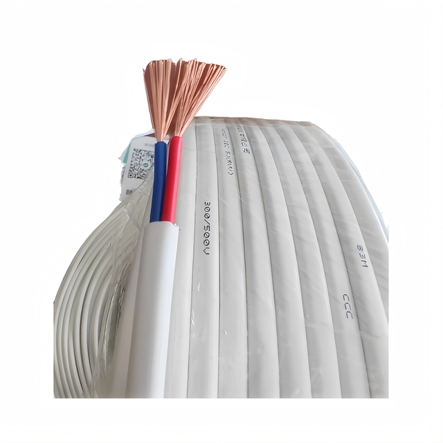 Best Quality Flat Flexible Cable RVVB 2Core 2.5mm² Copper PVC CCC Certified Moisture Resistant Flame Retardant for Indoor Wiring