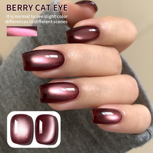 Vernis à ongles XEIJAYI haut de gamme, simple, blanc et violet, à base de perles de verre œil de chat, longue durée, <span class=keywords><strong>manucure</strong></span> française, salon - Product Image 4