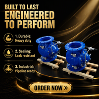 Katup Pengatur Tekanan Industri Biru Tipe Y Katup Kontrol Stabilisasi Diafragma untuk Sistem Air