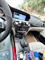Accessoires d'intérieur de voiture en fibre de carbone panneau de vitesse pour mercedes benz classe c w204 C200 C260 C300 C180 garnitures de volant modifier
