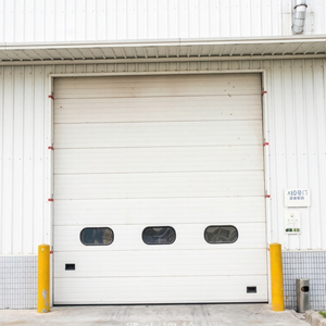 Système de rail de levage vertical, panneau en acier durable, <span class=keywords><strong>porte</strong></span> sectionnelle automatique résistante au vent pour usage commercial intensif - Product Image 3