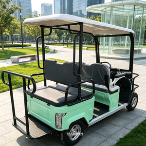 Voiturette de golf électrique tout-terrain 4 places à prix de gros, véhicule de golf robuste pour la chasse et le transport en station balnéaire - Product Image 1
