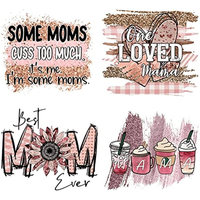 Meilleure maman de tous les temps - Autocollants thermocollants pour vêtements - Patchs thermocollants pour la fête des mères - Autocollants de transfert thermique DIY pour T-shirt - Appliques pour jean