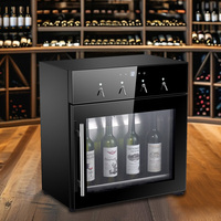 Station de conservation de vin électrique intelligente et automatique à quatre bouteilles avec distribution d'argon pour usage commercial