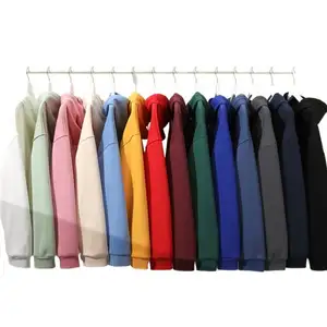 100% bông vải Mens Hoodies tùy chỉnh trống giản dị quá khổ của nam giới Hoodies & áo nỉ