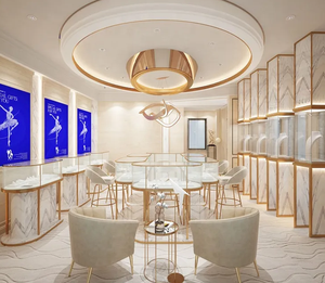 Vetrina Illuminata per <span class=keywords><strong>Gioiellerie</strong></span> con Design Decorativo Commerciale e <span class=keywords><strong>Nomi</strong></span> Personalizzati - Product Image 4