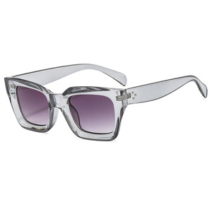 Gafas de Sol Rectangulares de Moda 2024, Marca de Lujo para Mujer, Diseño Vintage para Hombre, Clásicas con Remaches, Protección UV400 - Product Image 1