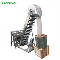 LIANGZO OEM Voll automatische Popcorn-/Wegerich chips/Tiernahrung verpackungs maschine Preis aufzug Förderer