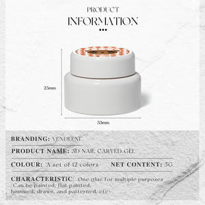 Pegamento para Uñas con Diseño de Macaron Antiadherente, 12 Colores, Patrón Regular, Función de Relleno de Bordes sin Lavado, Micrograbado - Product Image 5