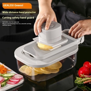 Home Essentials Multi-function Manual Slicer Vegetables <b>Kitchen</b> <b>Gadgets</b> with 9 in 1 Adjustable Blades - Product Image 4