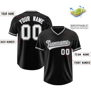 Maillot de baseball personnalisé à col en V, unisexe, pour adulte, évacuant l'humidité, sublimé, nom personnalisé, numéro, nom de l'équipe 00 - Product Image 2