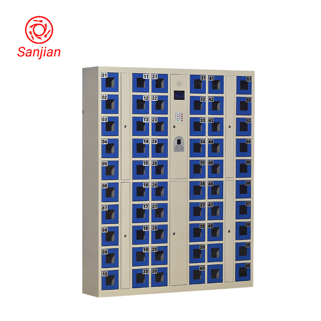 Customized Steel Electronic Smart Lock Mobile Phone Charger Locker Metal Cell Phone Charging Station Storage Cabinet Locker