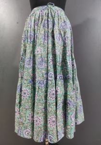 100% ผ้าคอตตอนพิมพ์ลายดอกไม้สำหรับผู้หญิงสไตล์โบฮีเมียนหรูหราระบายอากาศได้ฟรีไซส์สำหรับใส่ลำลองฤดูร้อน - Product Image 5